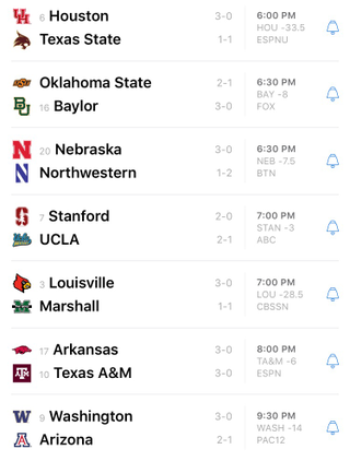 Illustration for article titled Saturday College Football Thread